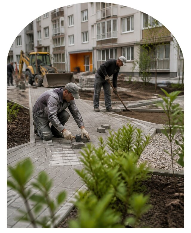 Благоустройство двора многоквартирного дома в Армавире